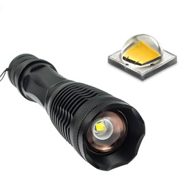 BlueFire 1200 Lumen Handheld Flashlight LED Camping Torch Adjustable Focus Zoom Tactical Flashlight for Outdoor Sports, Emergencies, Hurricanes, Outages