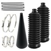 Upgrade 2PCS tie rod boot rack and pinion boot kit,Thickened