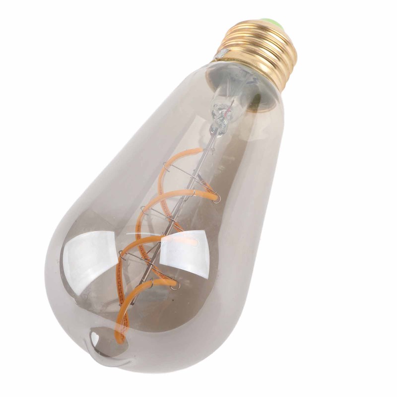 ST64 Light Bulb Vintage Dimmable 360lm Warm Light LED Filament