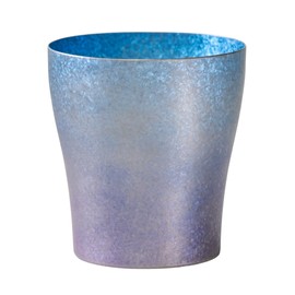HORIE Pure Titanium Double Wall Tumbler, 8.5 fl oz (250 ml), Produced in Tsubame Niigata Prefecture, Indigo