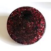 ZZYBIA LARGE 4" Garnet Crystals Flower Of Life Coaster Water