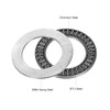 sourcing map AXK3047 Needle Roller Thrust Bearing with 2 Washers