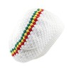 RW Men's Cotton Rasta Beanie (White/Rasta)