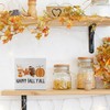 Autumn Decorations Happy Fall Y'all Thanksgiving Gift Pumpkin Football Coffee