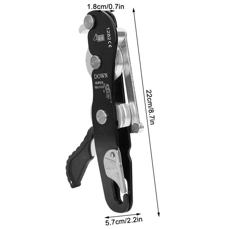 Vbestlife 150KG Black Aluminum Alloy Climbing Carabiner with High Security