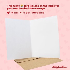 Sleazy Greetings Funny Anniversary Cards For Husband Boyfriend | Valentine's Day Card | Funny Birthday Card For Men Women Him Her | Pizza Feeding Me And Saying I'm Pretty