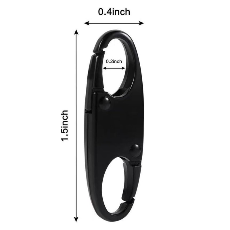 Cacdmibt 4pcs Theft Zipper Lock- Backpack Zipper Lock Keep The