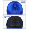 Cielo Hair Wig (Blue, 12 Inch)