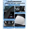 OHHMNKK D-Shaped Steering Wheel Cover for Mercedes-Benz AMG A35 A45