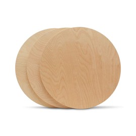 14 Inch Wooden Circle Plaques 1/2 Inch Thick, Package of 10, Unfinished Baltic Birch Wood by Woodpeckers