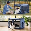 Lesure Collapsible Dog Crate - Portable Travel Kennel for Large