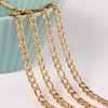 33FT 18K Gold PVD Plated Stainless Steel Figaro Chain Roll,