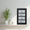 JINMANWU 4 Dollar Bill Frame, Wooden Picture Frame 2.5x6 Inch