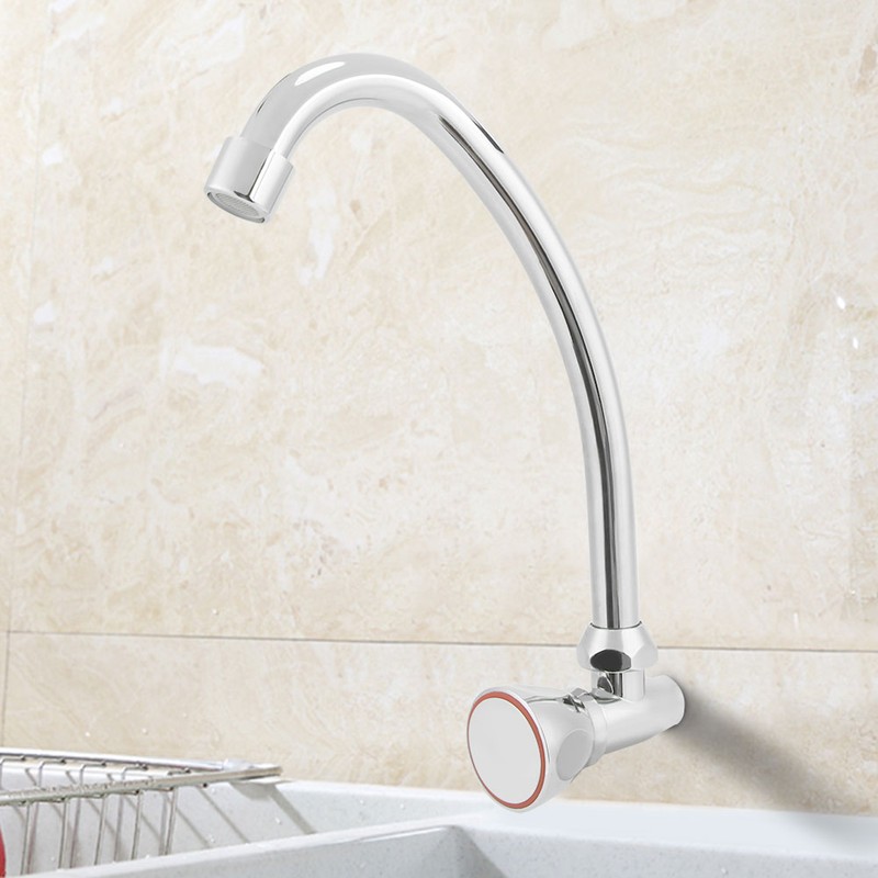 G1/2in Zinc Alloy Wall Mounted Single Hole Sink Cold Tap