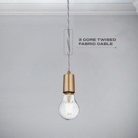 5m 3 Core Twisted Vintage Italian Style Braided Electrical 6mm Cable with Earth Wire, Army Green Antique Rope Woven Silk Lighting Flexible Fabric 0.75mm Cord, DIY Pendant Light, VDE Certification