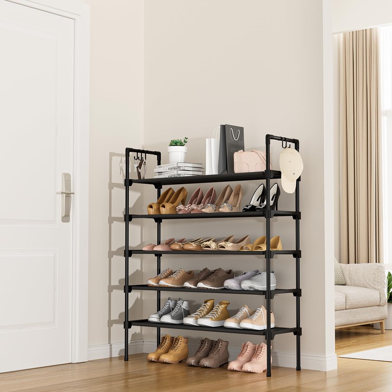 LANTEFUL 5 Tier Shoe Rack for Closet Shoe Organizer with