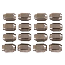 16 Pack of Chrome Lug Nuts 1/2-20 Size Club Car & EZGO Golf Carts