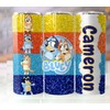 N/A Bluey Custom Name 20oz Tumbler Insulated Stainless Travel Mug