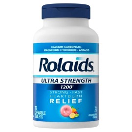 Rolaids Ultra Strength Fruit Chewable Tablets 72ct