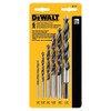 DEWALT Drill Bit Set, Brad Point, 6-Piece (DW1720) , Black