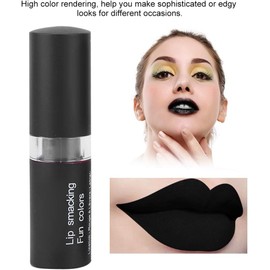 Lápiz Labial Mate, Paleta de Lápiz Labial, Lápiz Labial Mate de Larga Duración para Mujer, Maquillaje Retro, Brillo de Labios de Halloween, Herramienta Cosmética (No. 7 negro)