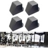 4PCS Fitness Equipment End Cap, Gym Floor Protectors Non-Slip Fitness