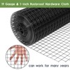 Tongmo 48" x 50' Black Hardware Cloth, 1inch Mesh Chicken