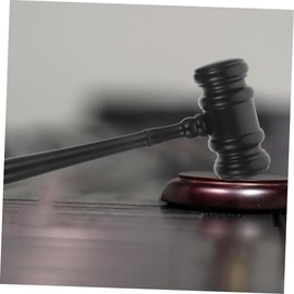 Operitacx Handmade Wooden Gavel Hammer Set Judge Mallet with Comfortable Grip for Legal Proceedings Courtroom Use