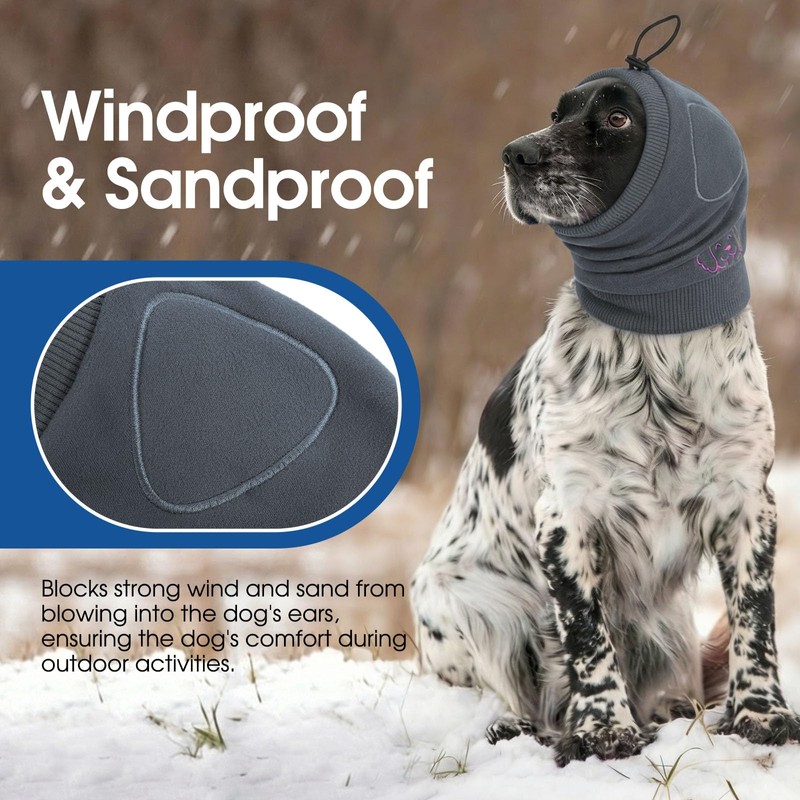 SUNFURA No Shake Ear Wraps for Dogs, Dog Ear Cover