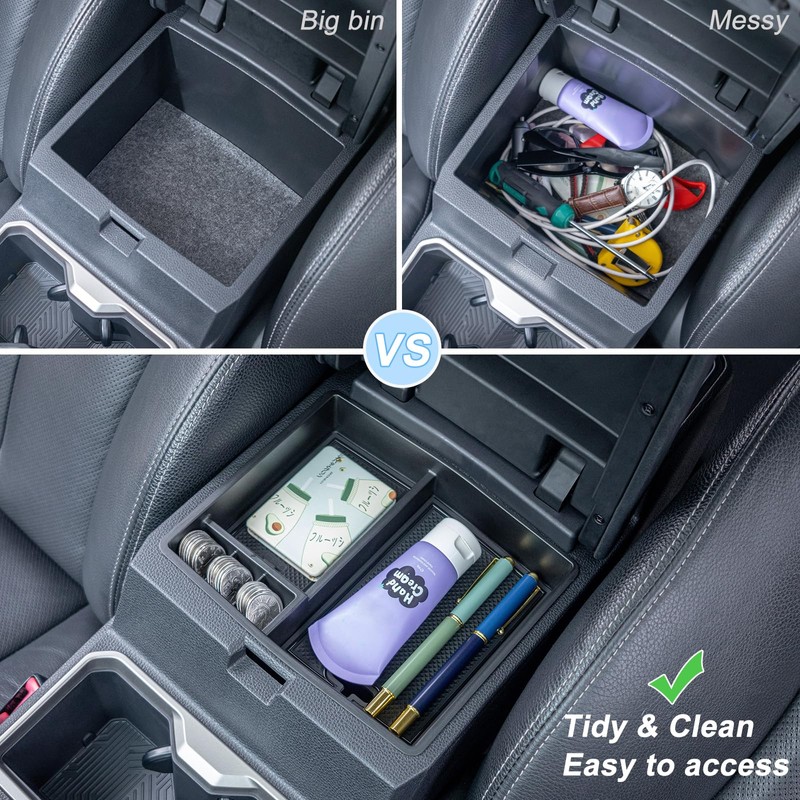 JKCOVER 2PCS Center Console Organizer Compatible with 2024 2025 Toyota