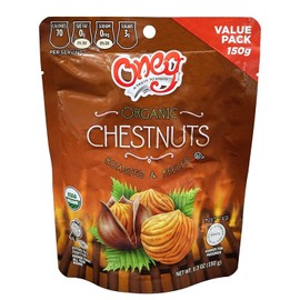 Galil Organic Chestnuts Roasted and Peeled Chestnut Gluten Free Vegan 5.3oz, 6 Pack