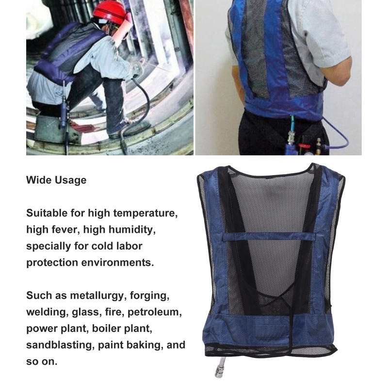 Welding Steel Air Compressed Cooling Vest Adjustable Vortex Tube Air