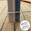 8 Pcs 5mm Wire Rope Clamp Double Hole Wire Rope