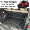 7DEEKEI for 2016-2024 Jeep Renegade Trunk Mat and Rear Backrest