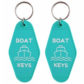 Jgrprlq Boat Key Keychain Bulk, Plastic Motel Keychain for Boat Keys 2 Pack, Boat Accessories for Women Men