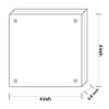4x4 Clear Picture Frame, Double Sided Acrylic Photo Frames with