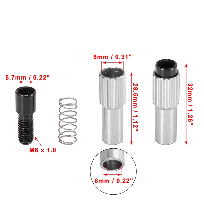 X AUTOHAUX Bicycle Cable Adjuster Bolt Brake Gear Shift Connector