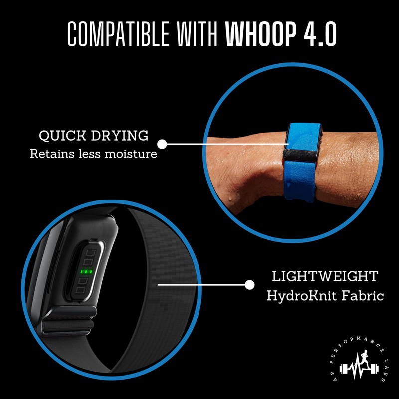 AR LABS Whoop 4.0 Compatible HydroKnit Wrist Band | Fast-Drying,