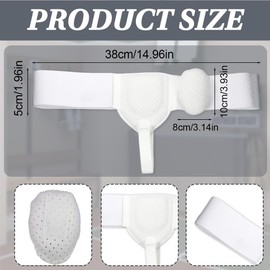 LAKJUOZ Hernia Belt for Men and Women, Hernia Bandage, Left and Right, Portable, Flexible, Adjustable Hernia Belt, M