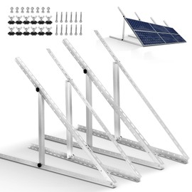 2 Sets (4 Pack) 45inch Adjustable Solar Panel Tilt Mount Brackets with Foldable Tilt Legs for 45" Panels | 2400Pa Windproof Adjustable Solar Panel Mount Brackets Kit for RV/Roof/Ground