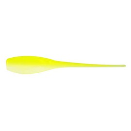 Bobby Garland Mo' Glo 2" Baby Shad Glow-in-The-Dark Soft Plastic Fishing Lure, Fishing Gear and Accessories, 18 per Pack, Ghastly Minnow