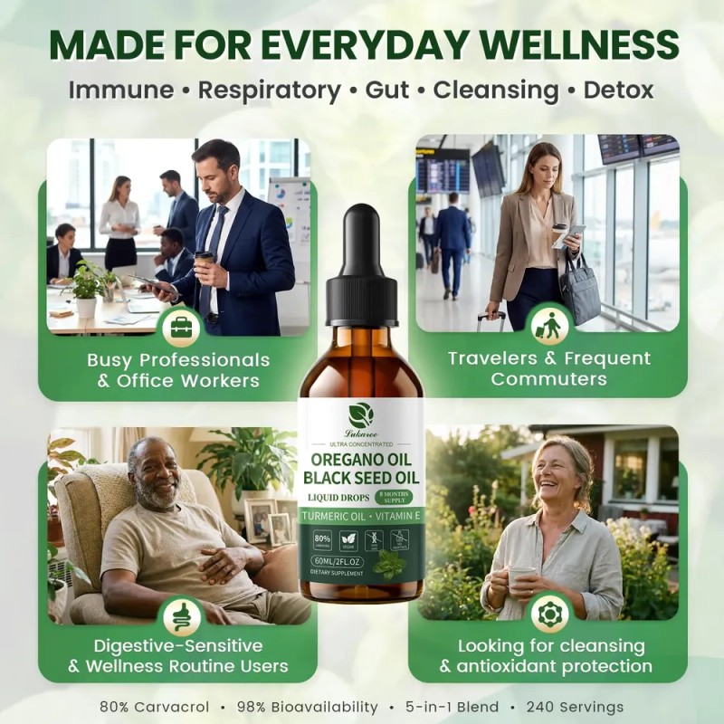 Lukaree Aceite Orgánico De Orégano 80% Carvacrol 2 Oz