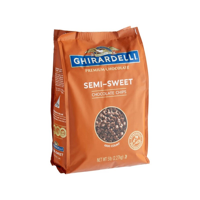 Ghirardelli 5 lb. Baking Chips (select flavor below) - 5