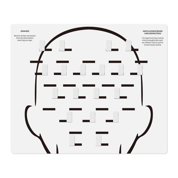 Lanshii Acrylic Hair Extension Board Tape Placement Board with 35