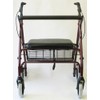 Karman Light Weight Extra Wide Rollator, Burgundy Frame