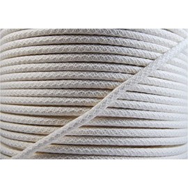 celloexpress Cotton Piping Cord - Natural - Netted, Pre-Shrunk - for Upholstery, Soft furnishings, Dressmaking (6mm White, 5m - 500cm)