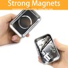 ZCLGOOD 2PCS Magnetic Parts Tray, 3.6”x2.5” Stainless Steel Rectangular Holders