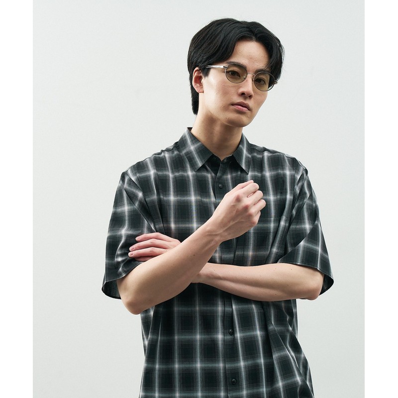 [ゾフ] STUDIO SEVEN （スタジオセブン）オーバル型 サングラス(ブラウン(クリア)・ZO252G02_44A1) | メタルフレーム｜紫外線防止 UVカット｜メンズ レディース ユニセックス【【52□20-145】