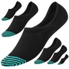 Hicomlor No Show Socks for Men 6 Pack,Non Slip Cotton