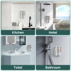 Shampoo and Conditioner Dispenser 2 Chamber No Drill Shower Soap
